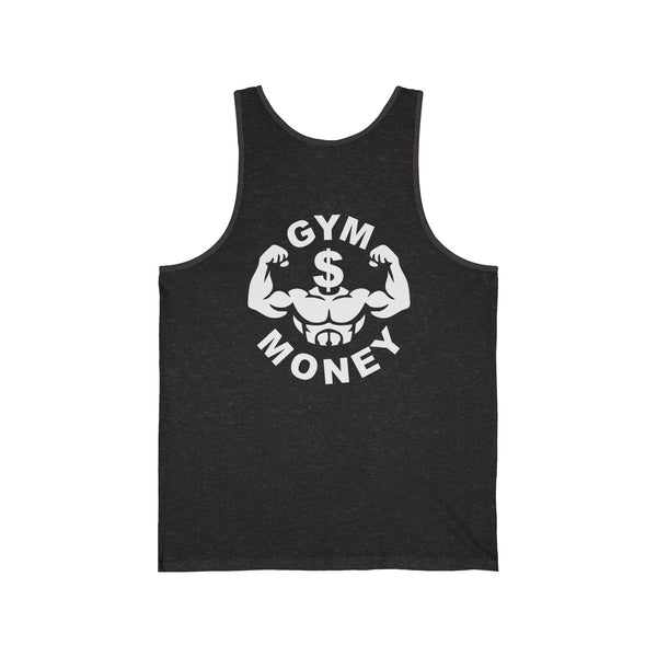 Gym Money Unisex Jersey Tank Top Flex Head