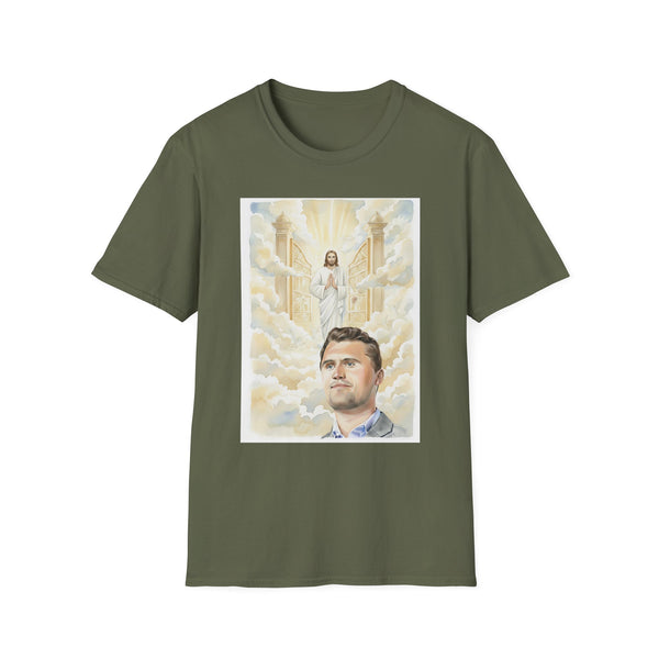 Charlie Kirk in Heaven Greeted by Jesus Tee (Unisex)