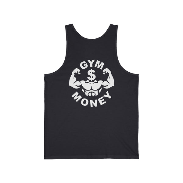 Gym Money Unisex Jersey Tank Top Flex Head