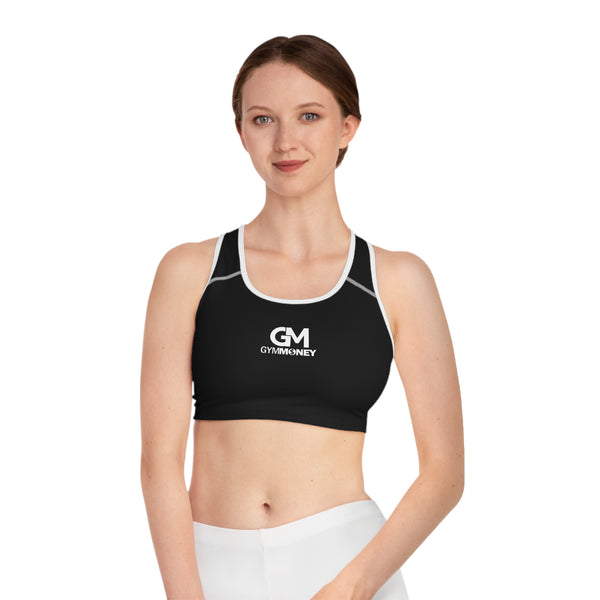 Gym Money Monogram Sports Bra (Black)