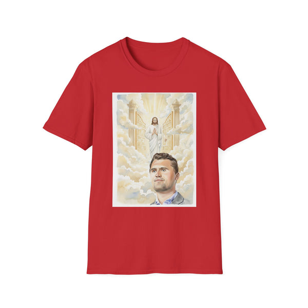 Charlie Kirk in Heaven Greeted by Jesus Tee (Unisex)