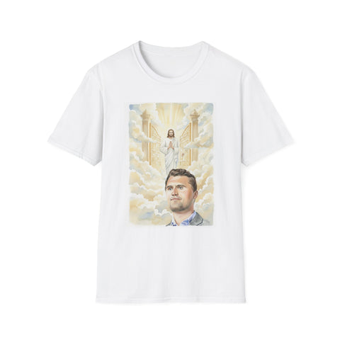 Charlie Kirk in Heaven Greeted by Jesus Tee (Unisex)