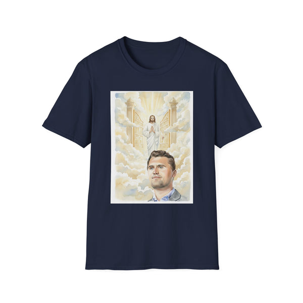 Charlie Kirk in Heaven Greeted by Jesus Tee (Unisex)