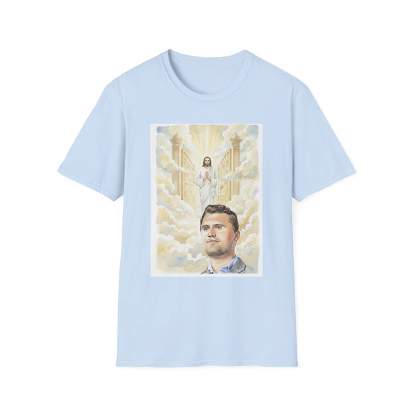 Charlie Kirk in Heaven Greeted by Jesus Tee (Unisex)