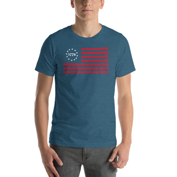 1776 Betsy Ross Vintage American Flag Tshirt