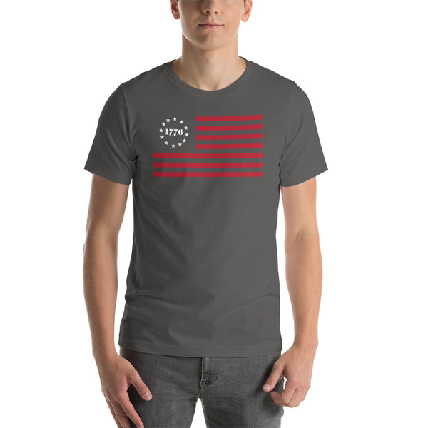 1776 Betsy Ross Vintage American Flag Tshirt