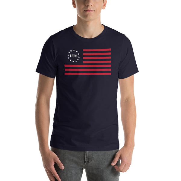 1776 Betsy Ross Vintage American Flag Tshirt