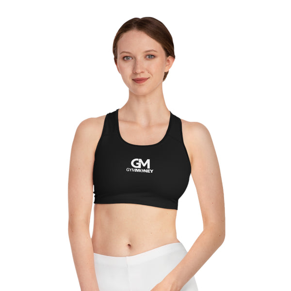 Gym Money Monogram Sports Bra (Black)