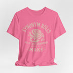 Grammar Pun T‑Shirt – “Synonymy Rolls Just Like Grammar Used to Make”