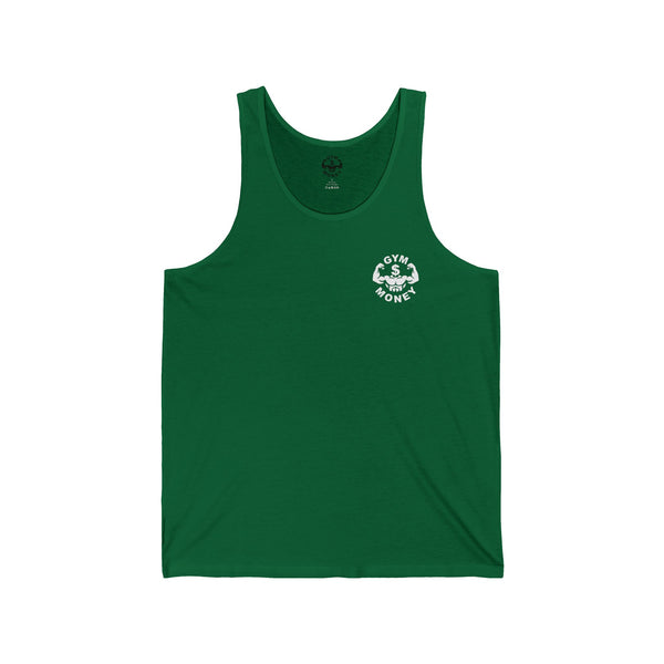 Gym Money Unisex Jersey Tank Top Flex Head