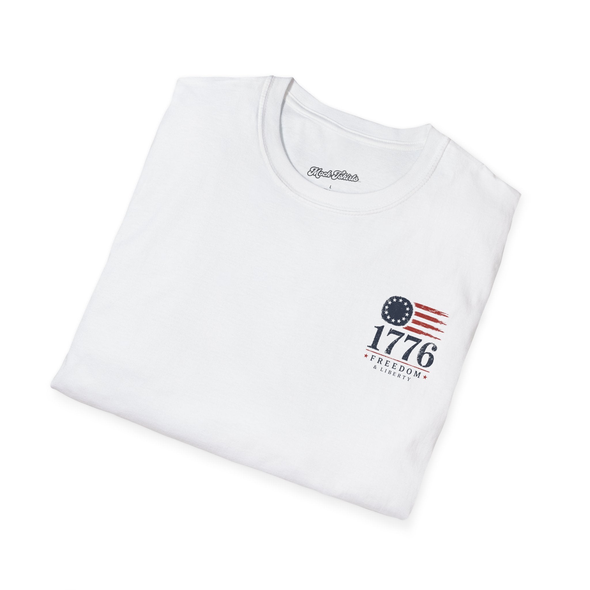 1776 Freedom & Liberty T-Shirt - Vintage American Flag Patriotic Tee