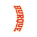 Burque Vinyl Sticker (Kiss-Cut Decal, Red and Gold)