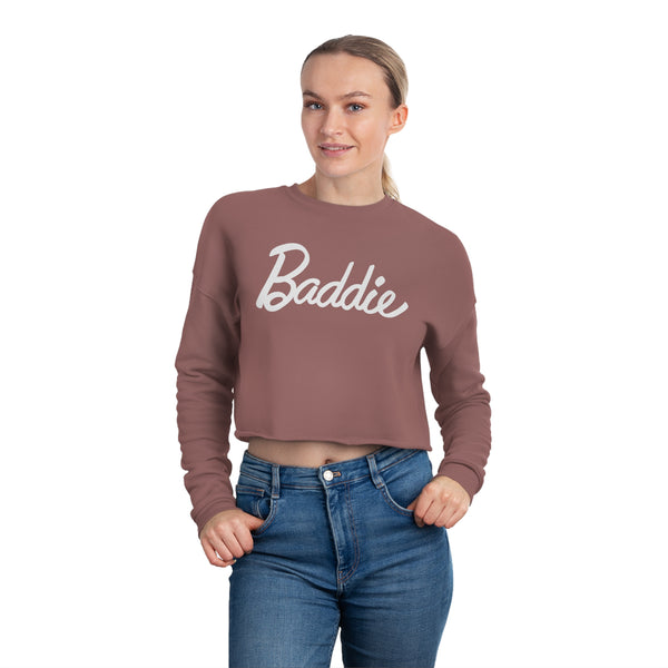 🌟 "Baddie Beauty" Cropped Sweatshirt - Barbie Font Inspired, Empowering Chic Top for Modern Women 🌟