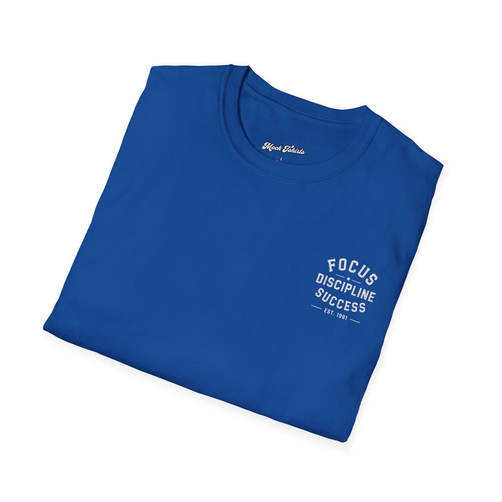 Focus Discipline Success T-Shirt — Motivational Graphic Tee (Est. 1981)
