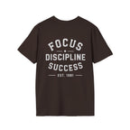 Focus Discipline Success T-Shirt — Motivational Graphic Tee (Est. 1981)