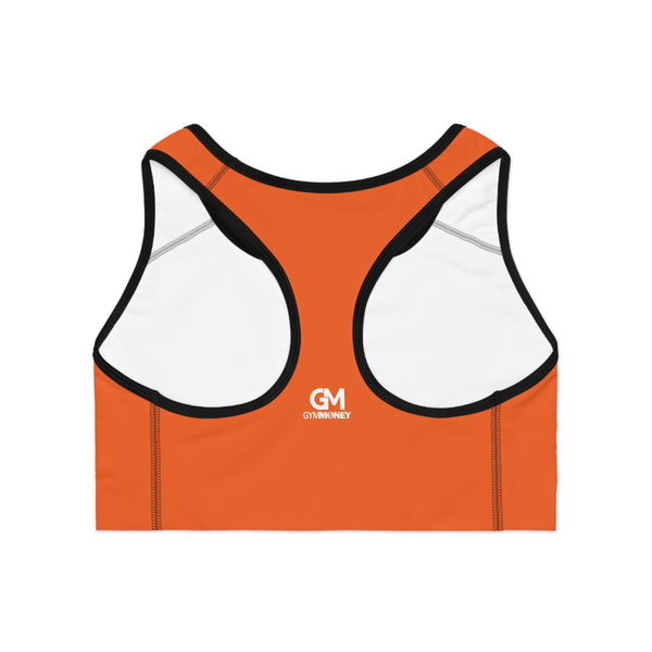 Gym Money Monogram Sports Bra (Orange)