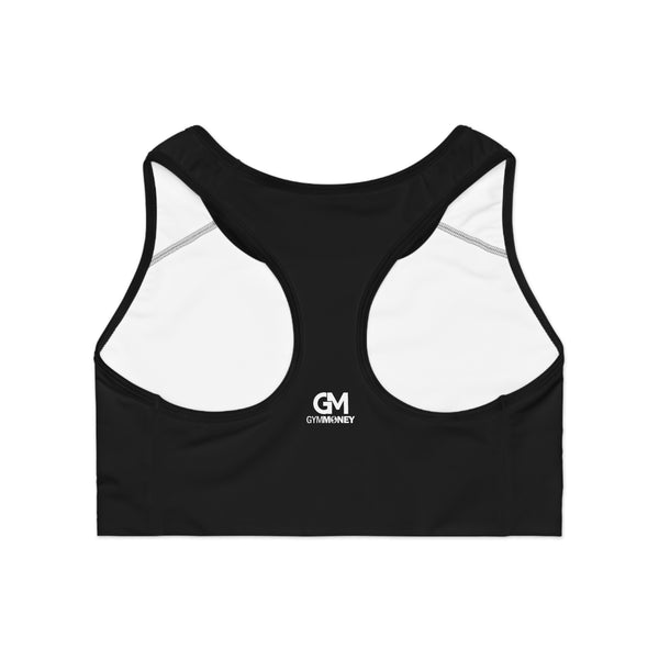 Gym Money Monogram Sports Bra (Black)