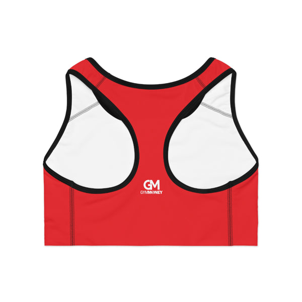 Gym Money Monogram Sports Bra (Red)