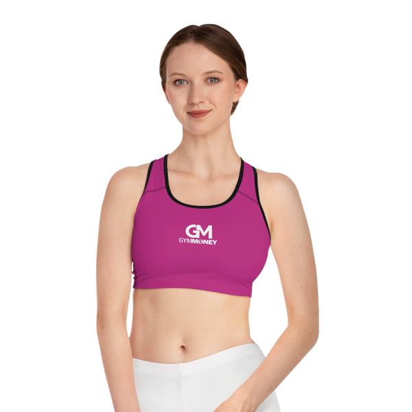 Gym Money Monogram Sports Bra (Pink)