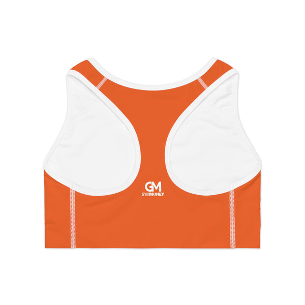 Gym Money Monogram Sports Bra (Orange)