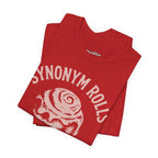 Grammar Pun T‑Shirt – “Synonymy Rolls Just Like Grammar Used to Make”