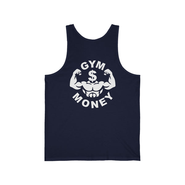 Gym Money Unisex Jersey Tank Top Flex Head