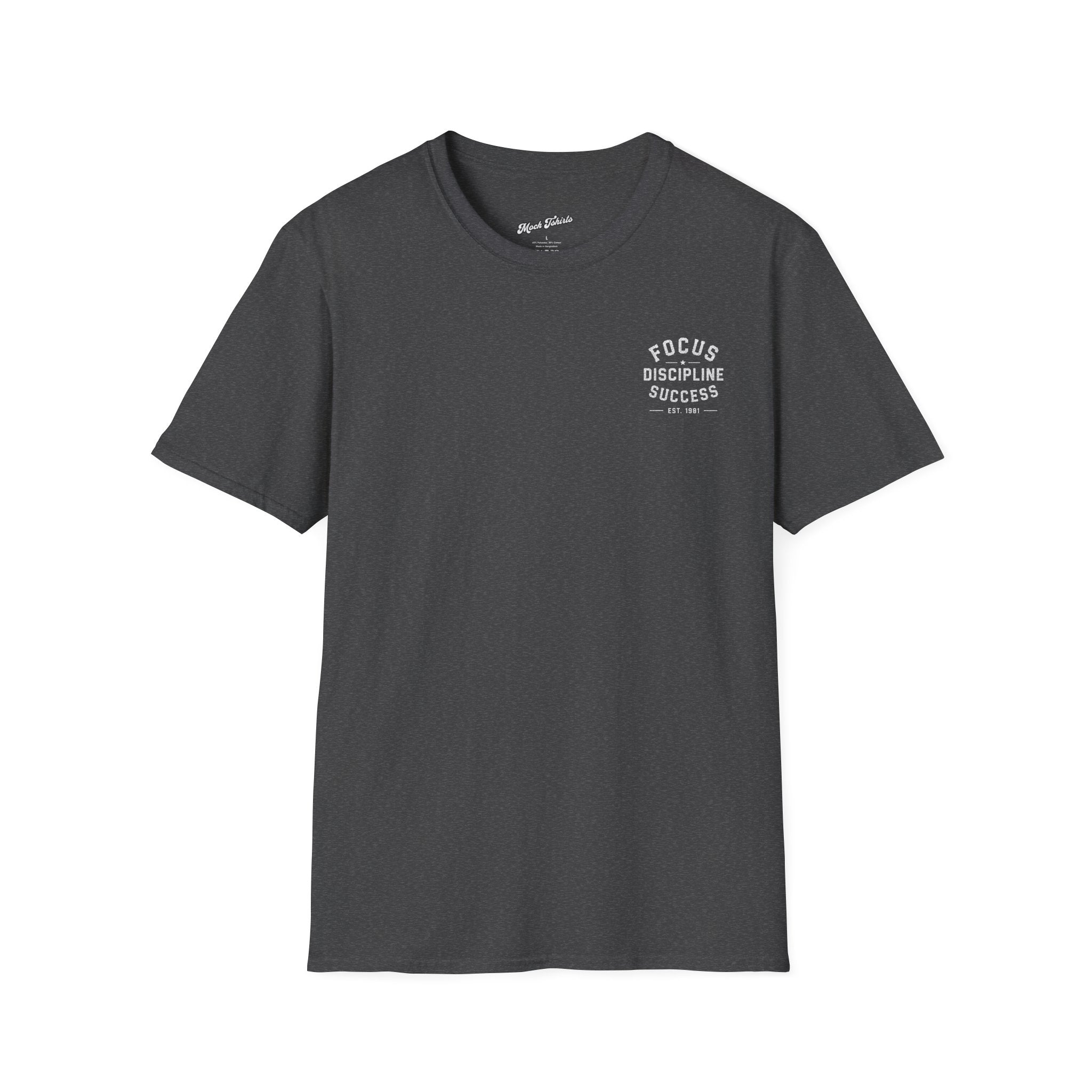 Focus Discipline Success T-Shirt — Motivational Graphic Tee (Est. 1981)