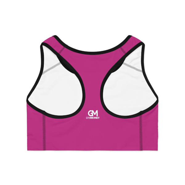 Gym Money Monogram Sports Bra (Pink)