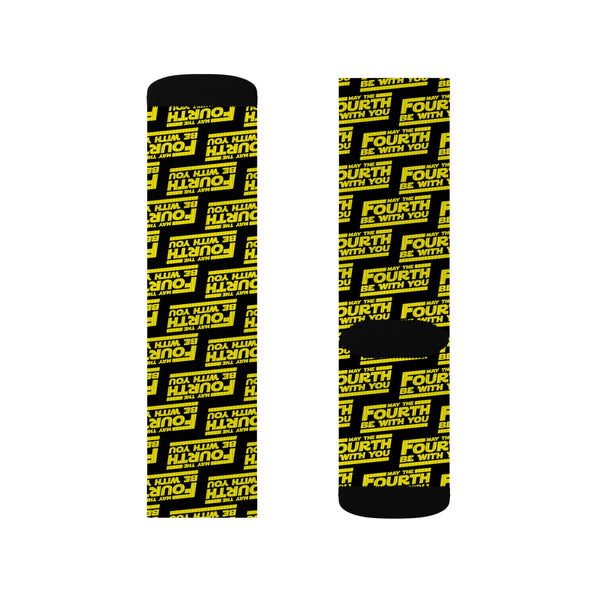 May the Fourth Be With You Galactic Celebration Sublimated Socks