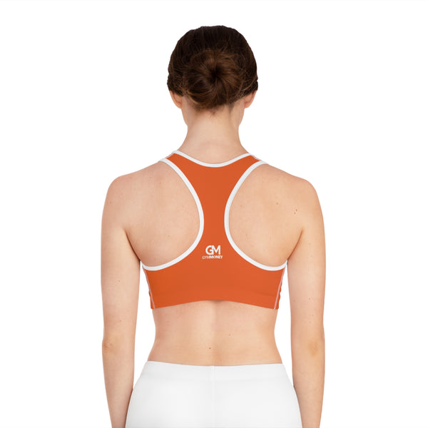 Gym Money Monogram Sports Bra (Orange)