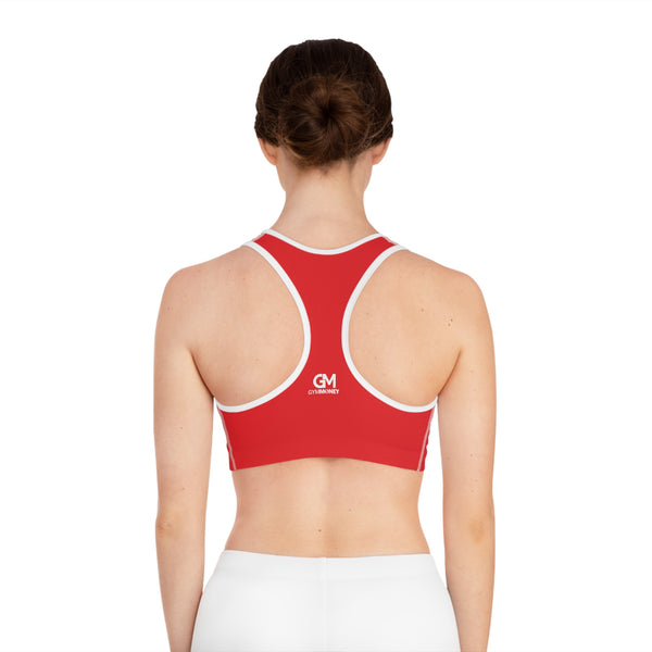 Gym Money Monogram Sports Bra (Red)