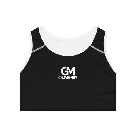 Gym Money Monogram Sports Bra (Black)