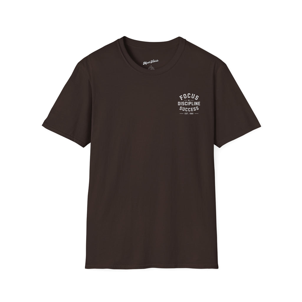 Focus Discipline Success T-Shirt — Motivational Graphic Tee (Est. 1981)