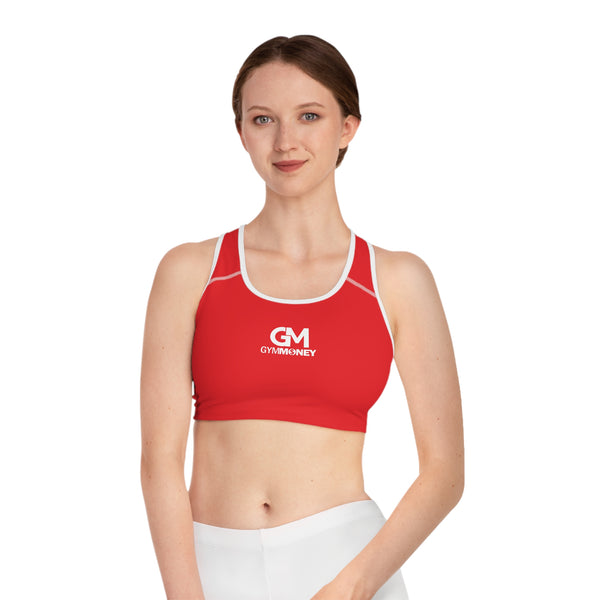 Gym Money Monogram Sports Bra (Red)