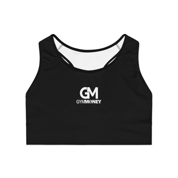 Gym Money Monogram Sports Bra (Black)