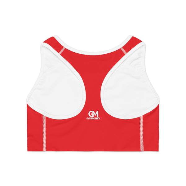 Gym Money Monogram Sports Bra (Red)