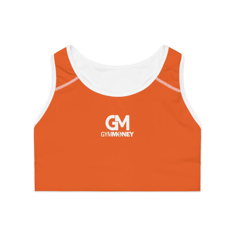 Gym Money Monogram Sports Bra (Orange)