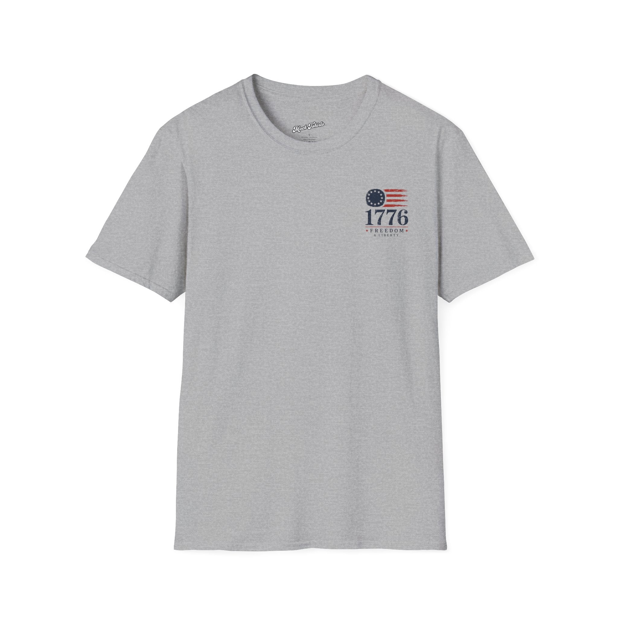 1776 Freedom & Liberty T-Shirt - Vintage American Flag Patriotic Tee