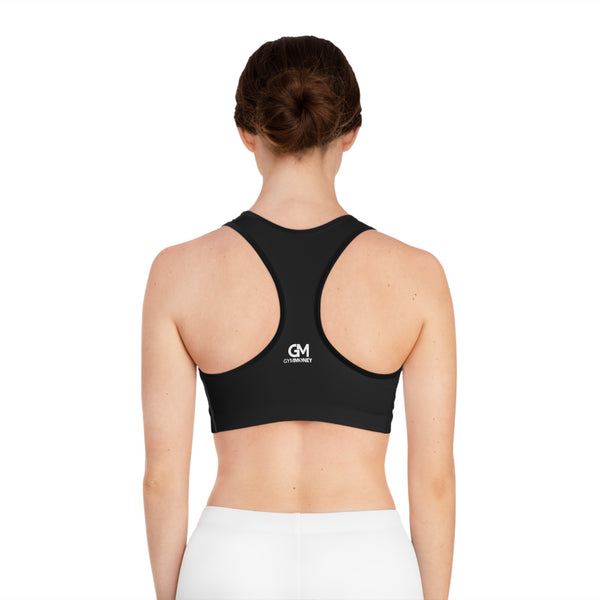 Gym Money Monogram Sports Bra (Black)