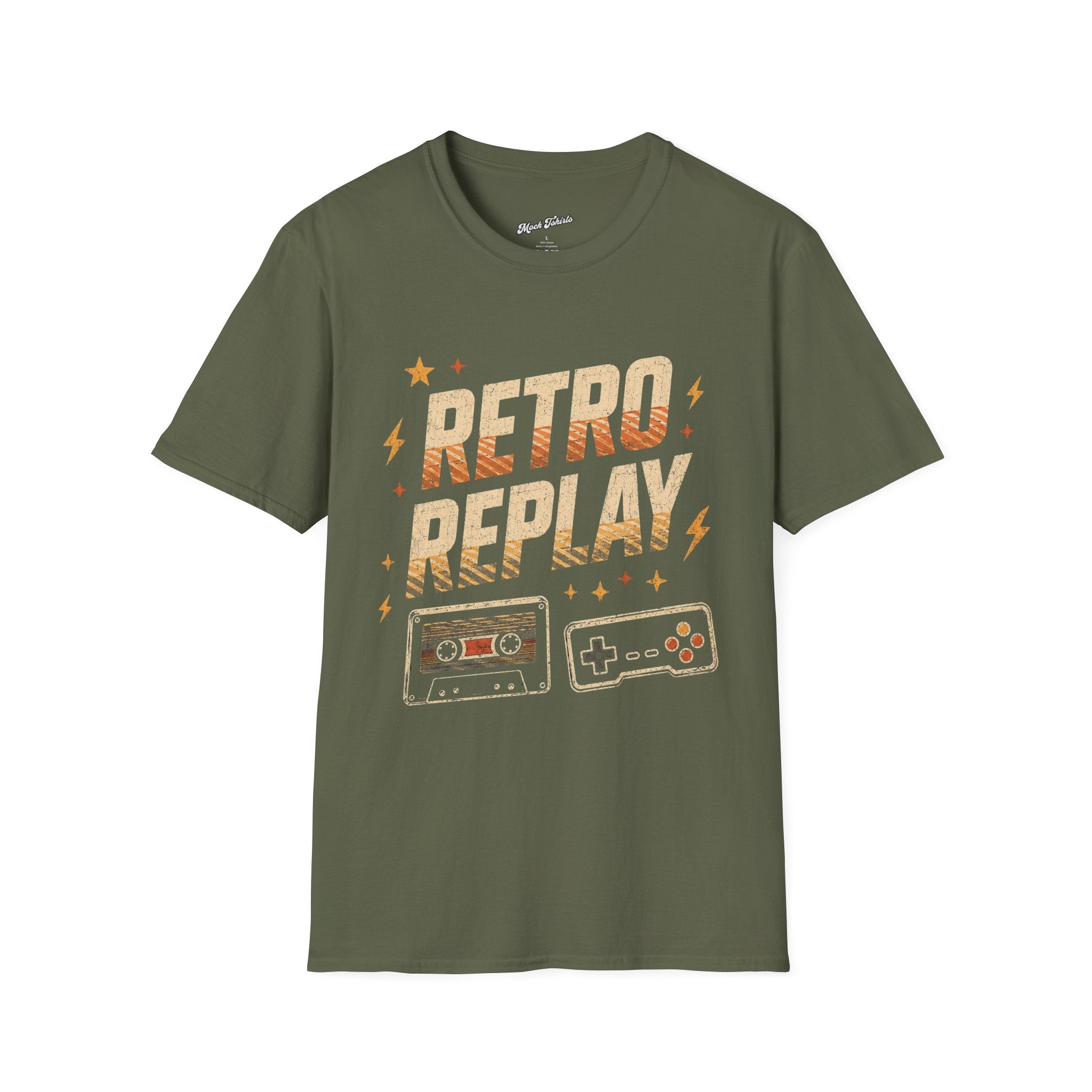 Retro Replay - Vintage Cassette & Controller Gamer T-Shirt