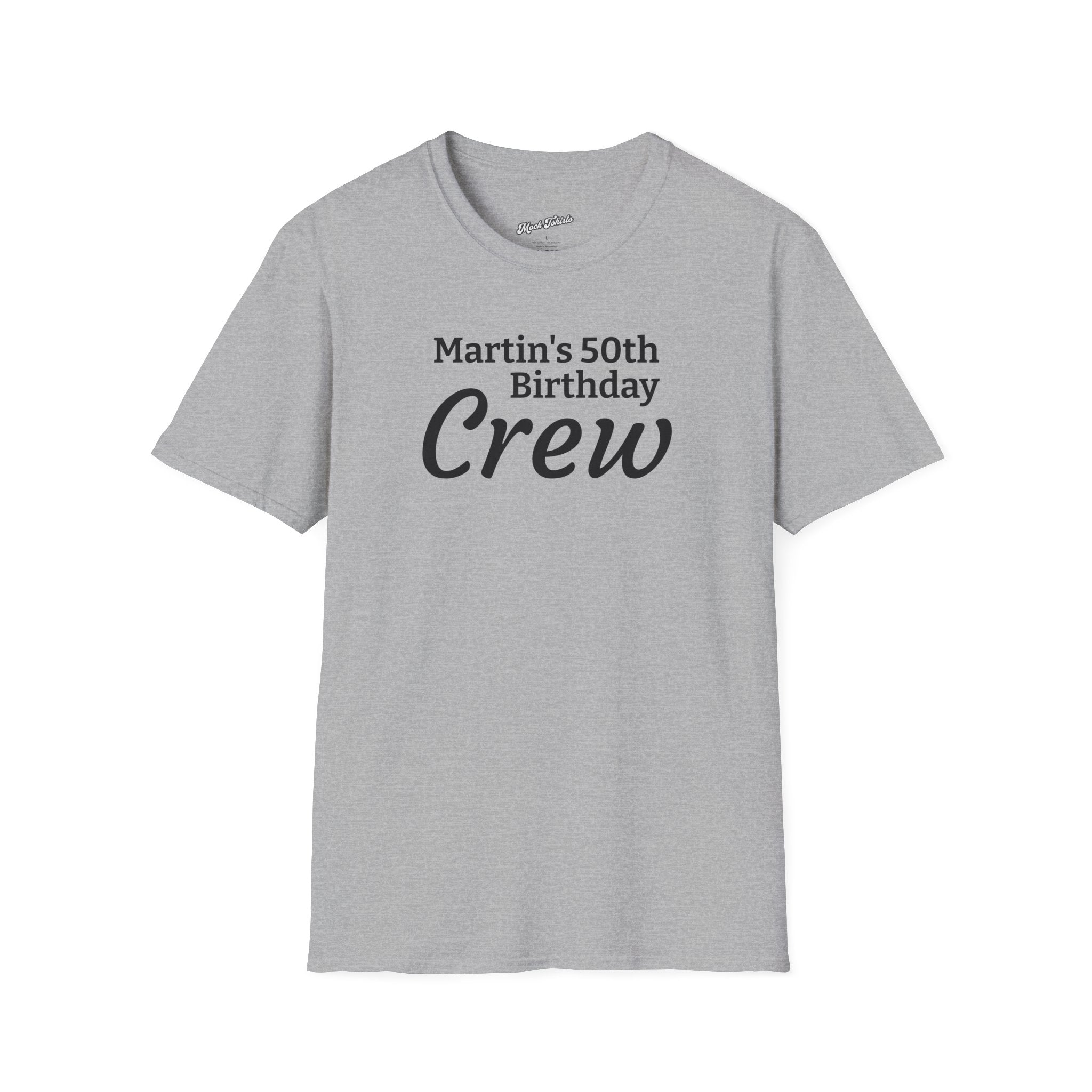 Personalized Birthday Crew Tee - Put Your Person's Name On It