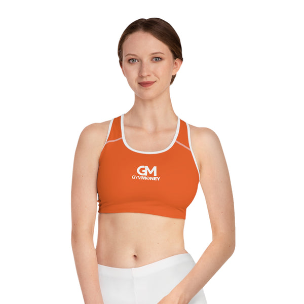 Gym Money Monogram Sports Bra (Orange)