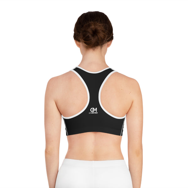 Gym Money Monogram Sports Bra (Black)