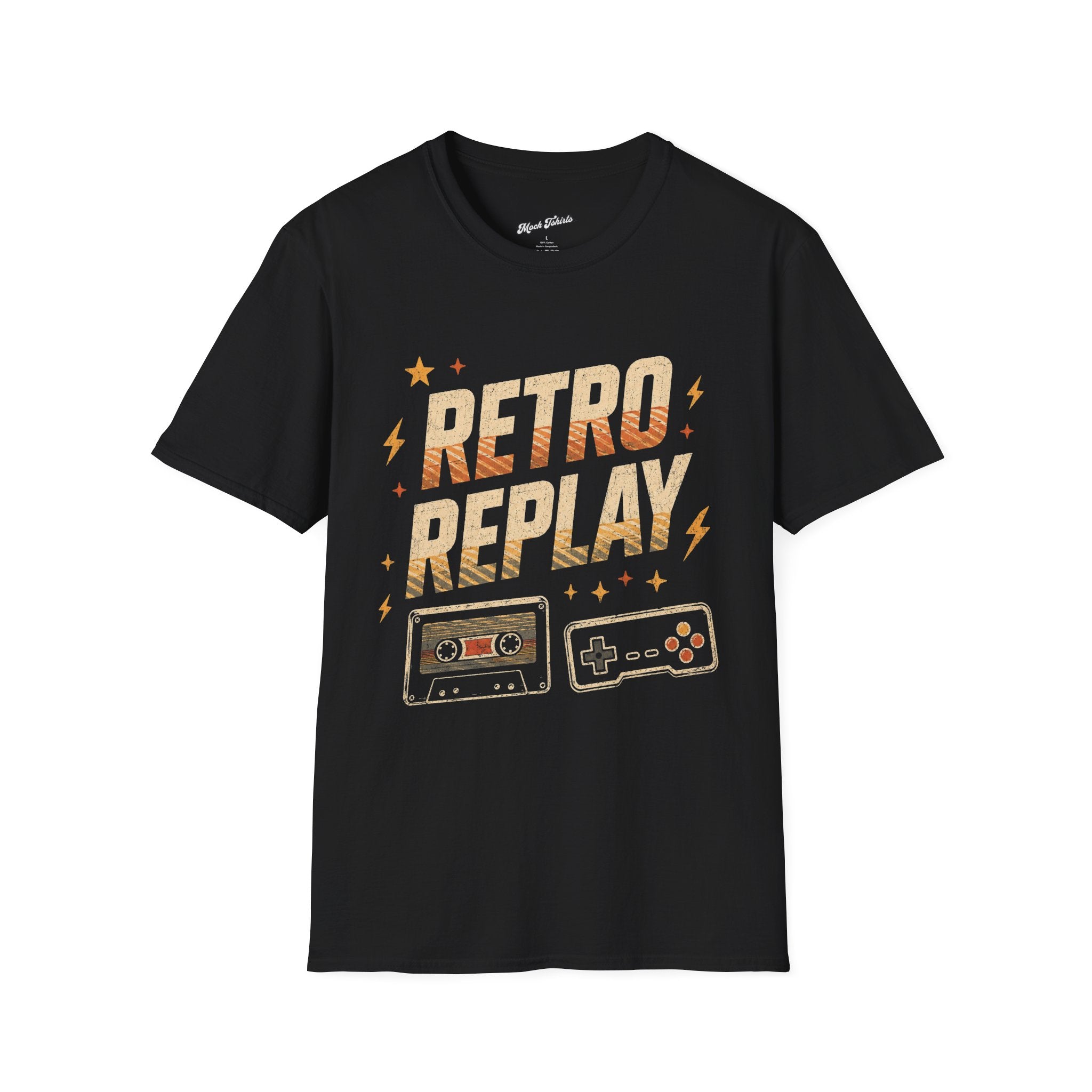 Retro Replay - Vintage Cassette & Controller Gamer T-Shirt