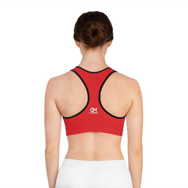 Gym Money Monogram Sports Bra (Red)
