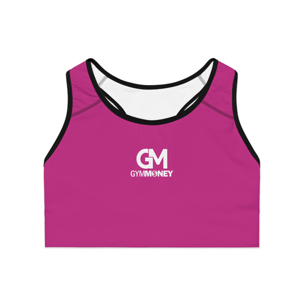 Gym Money Monogram Sports Bra (Pink)