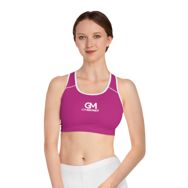 Gym Money Monogram Sports Bra (Pink)