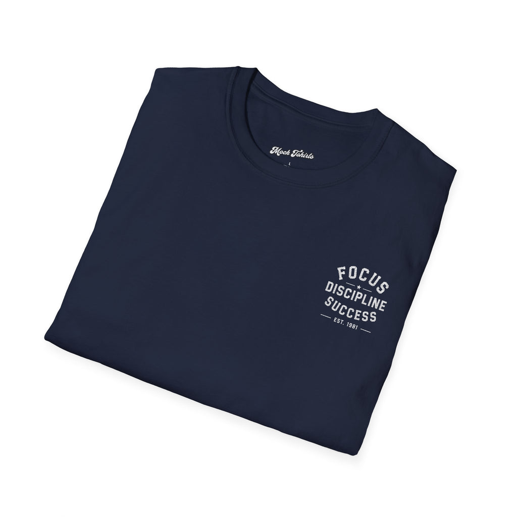Focus Discipline Success T-Shirt — Motivational Graphic Tee (Est. 1981)