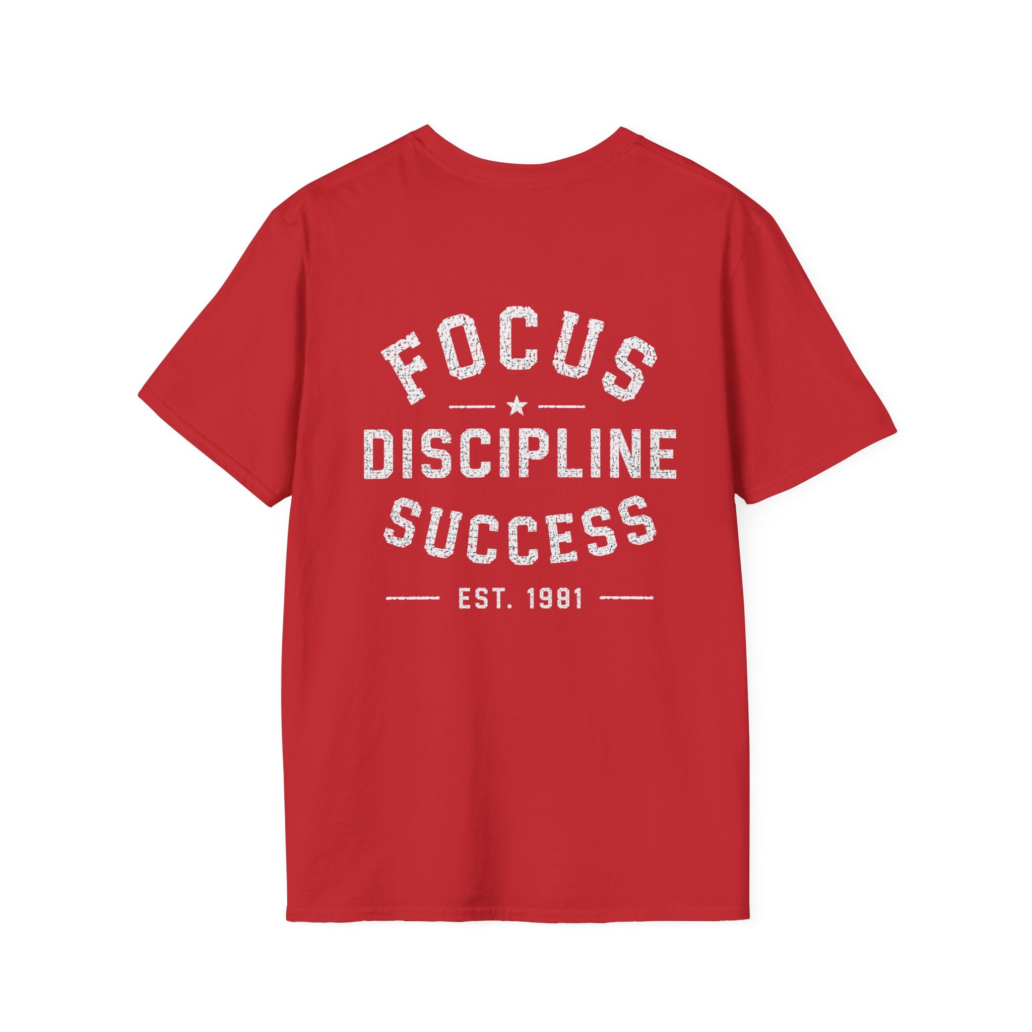 Focus Discipline Success T-Shirt — Motivational Graphic Tee (Est. 1981)