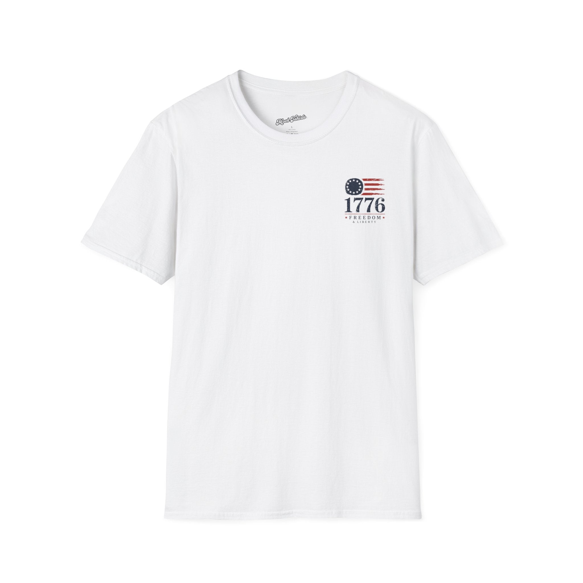 1776 Freedom & Liberty T-Shirt - Vintage American Flag Patriotic Tee